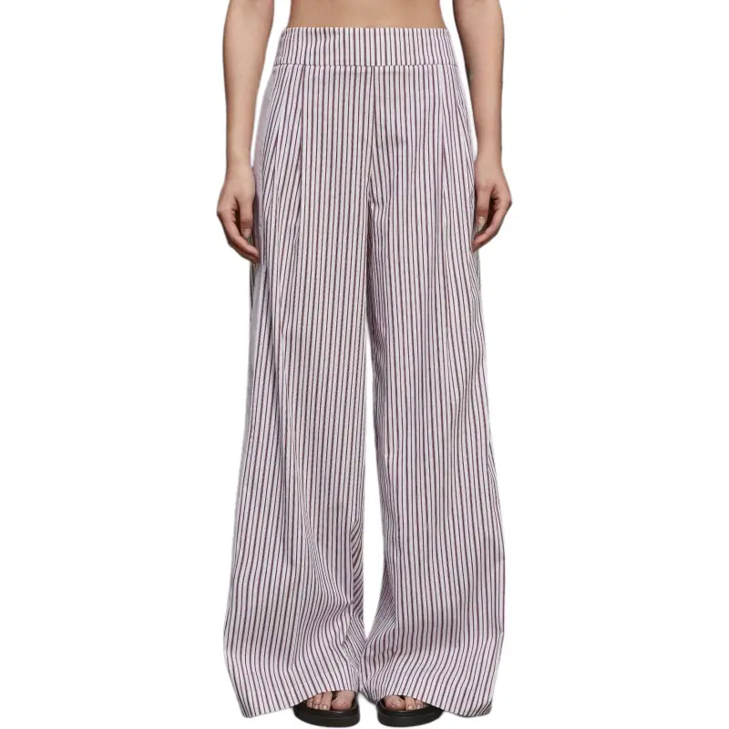 Patrizia Pepe Striped Poplin Palazzo Trousers-2