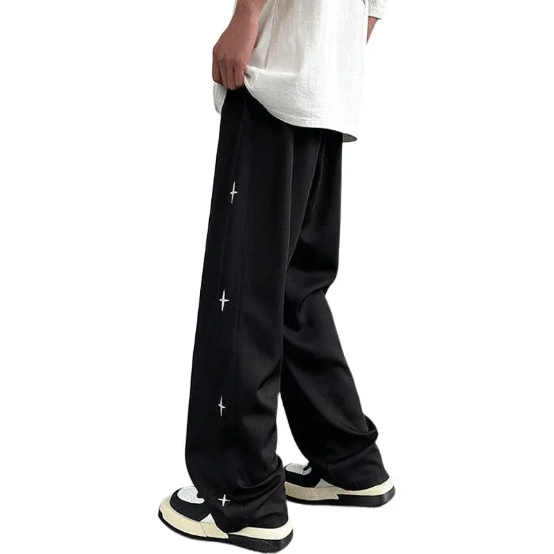NOWSTIME Casual Pants Unisex Black-1