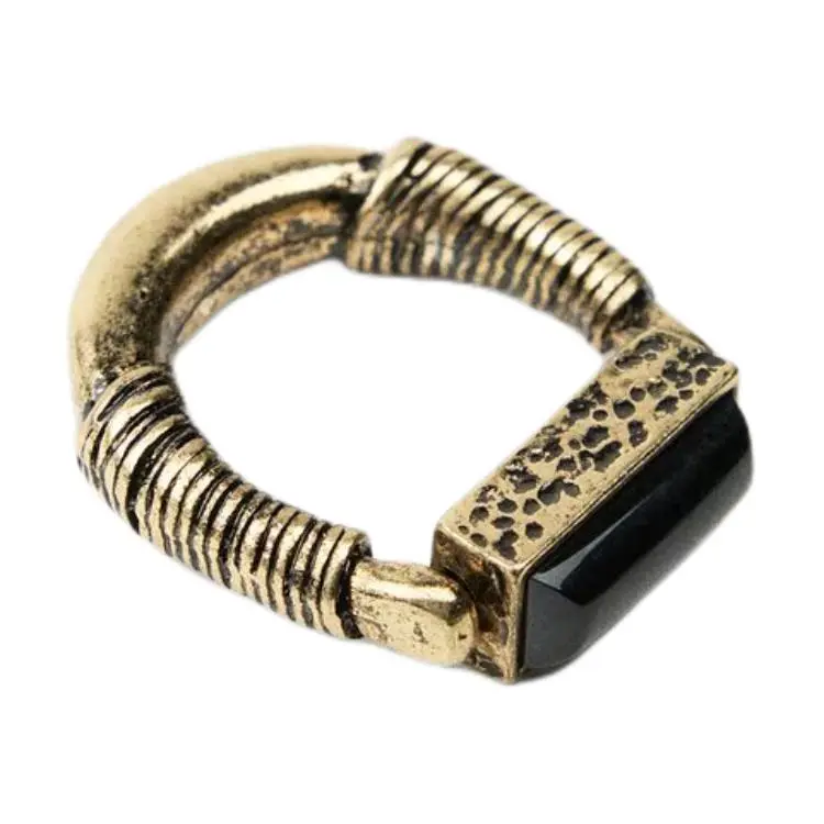 ZARA Metal Rings Women's Antique Gold-4