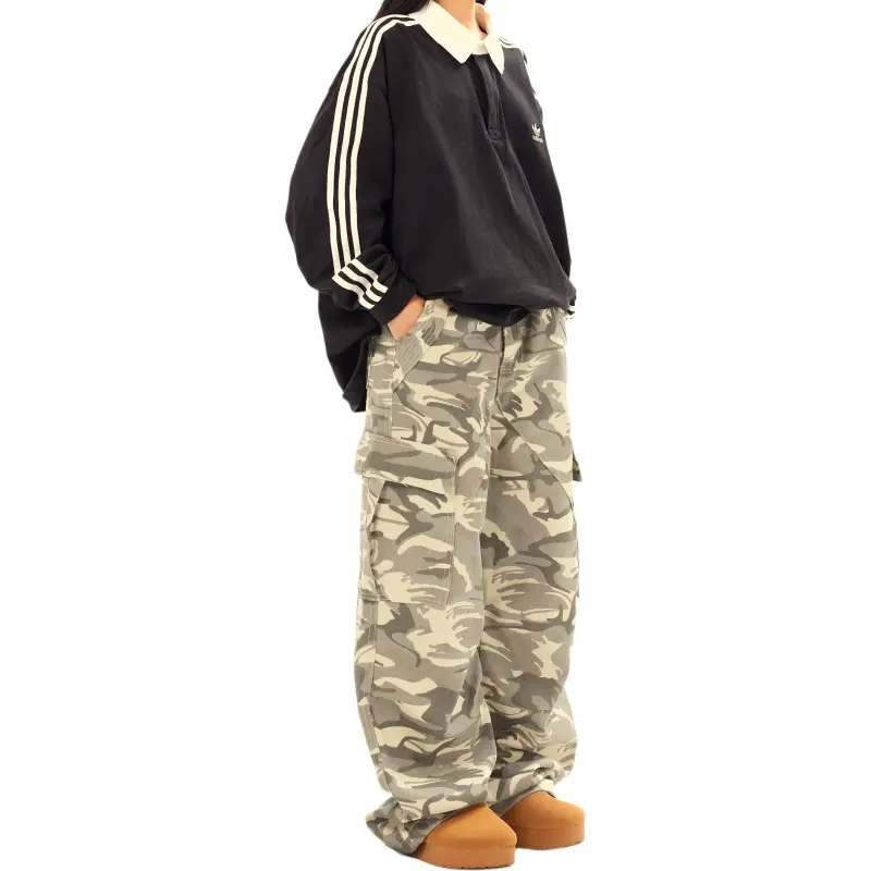 BEAR UNION Cargo Pants Unisex Camouflage-4