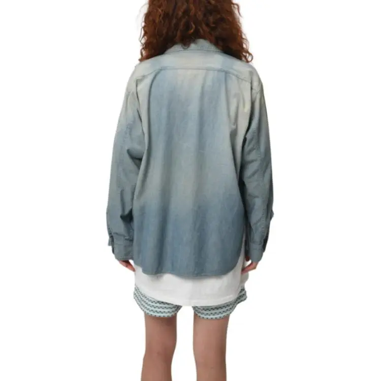 Bowwow SS25 CHAMBRAY SHIRTS SUNBURN AGEING Shirt Unisex-3