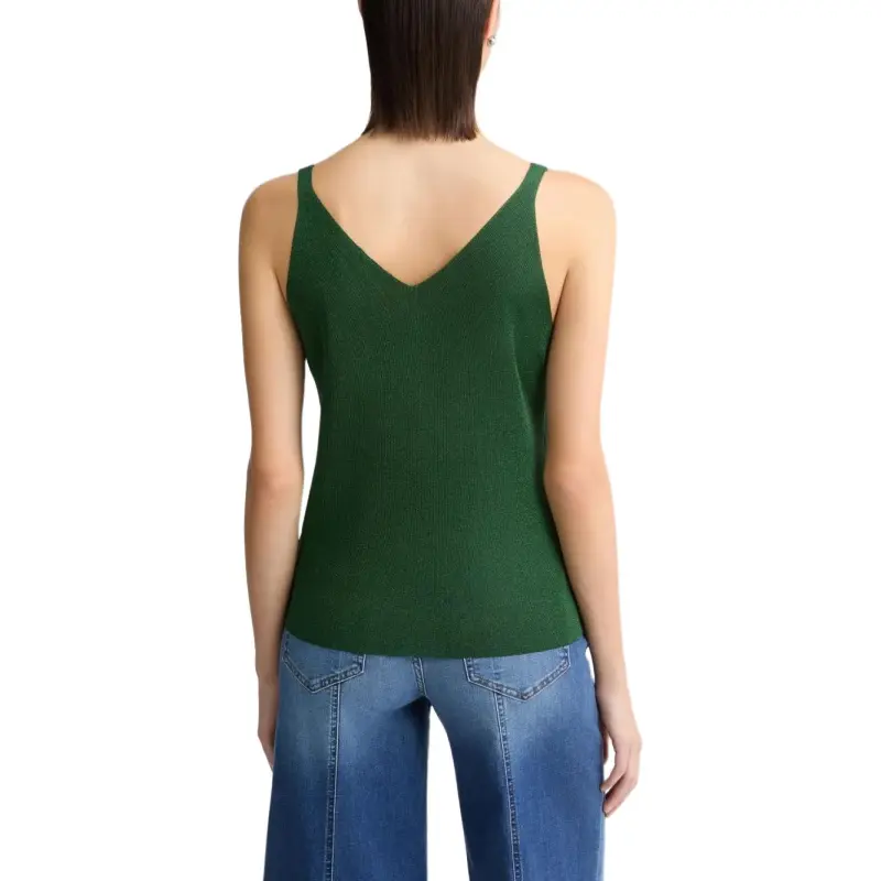 LIU·JO Shimmering V neck Top-2