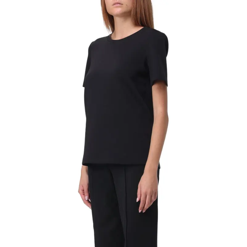 'S MAX MARA Logo embroidered Scuba T shirt-2