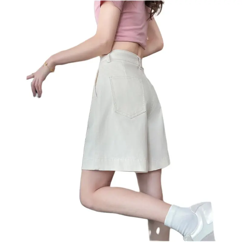 Mu Xiao Xin Denim Shorts Women's-1