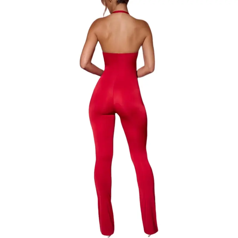 OH POLLY SS25 Beatriz Jumpsuit Women's Red/Red-1
