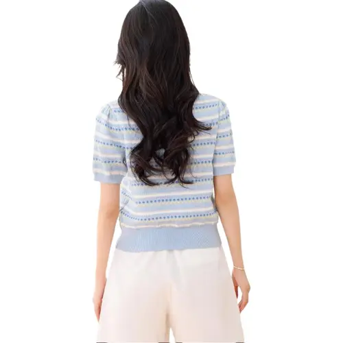 Flowers In Water T Shirt Women's Blue