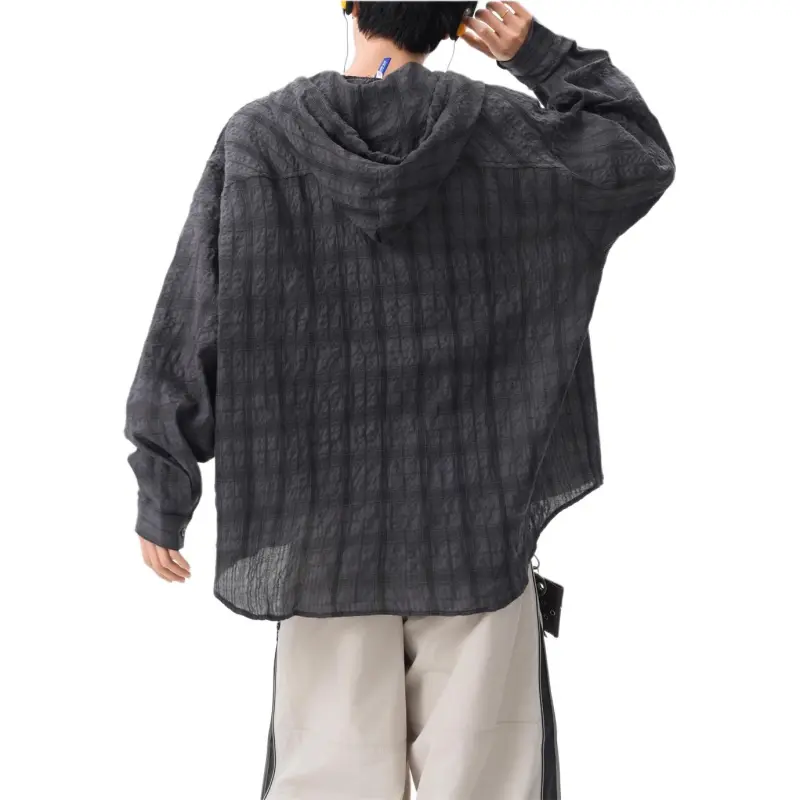 DUATOGE Shirts Men Dark Gray -1