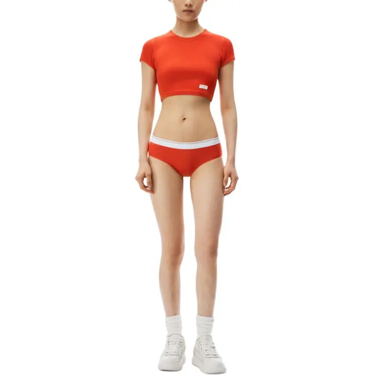 Alexander Wang Crop Top Women's Red-1