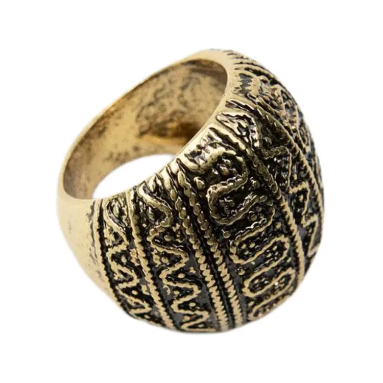 ZARA Metal Rings Women's Antique Gold-2