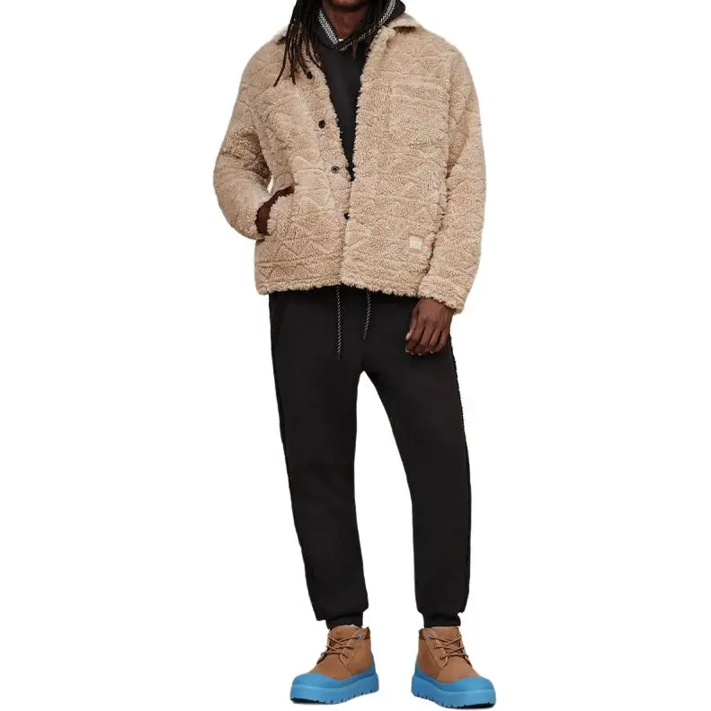 UGG Velvet-feel Coat Men's Oil Gray-2