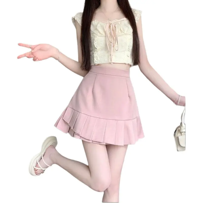 Mu Xiao Xin Casual Short Skirts Women's-12