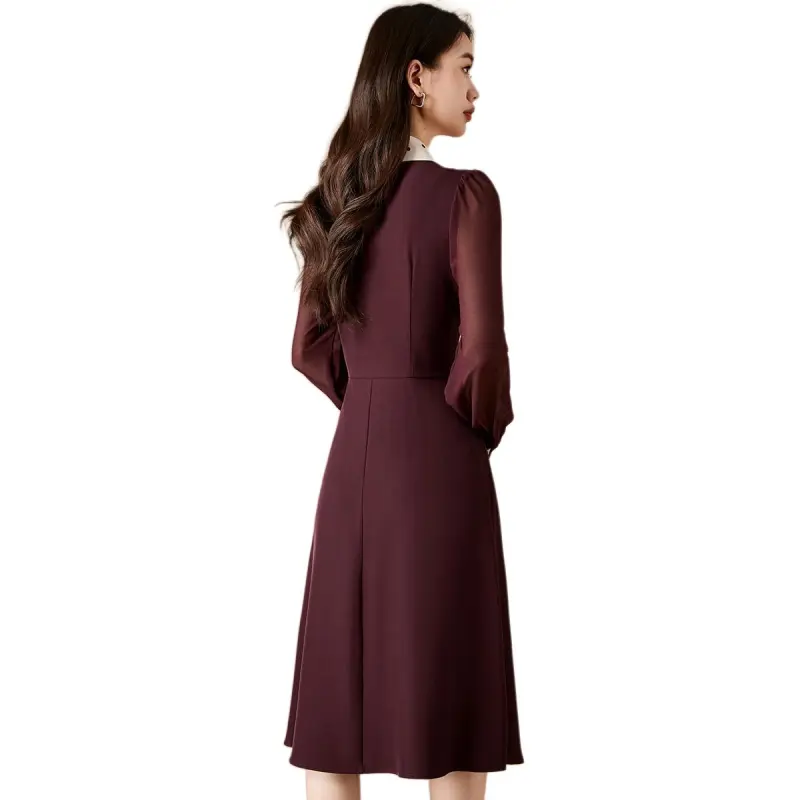Mylan Long Sleeved Dress Women's Red-0