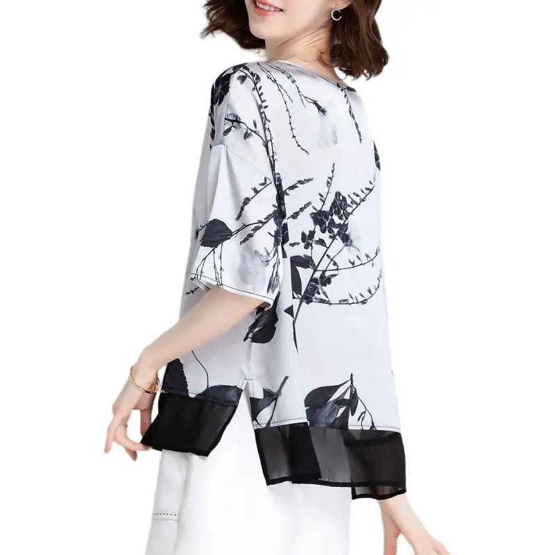 JINJU T Shirts Women's Silver-1