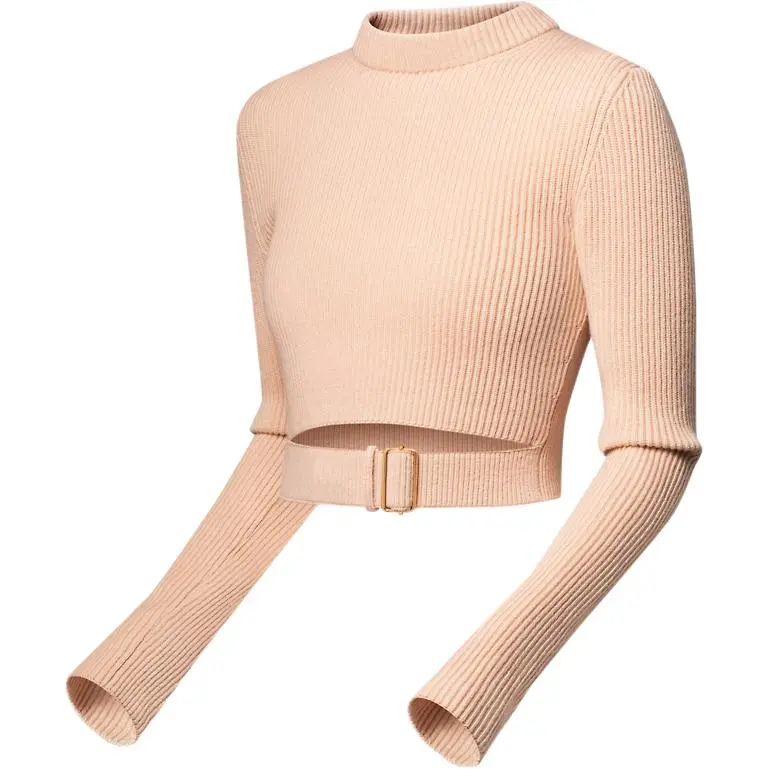 LOUIS VUITTON Belted Cropped Pullover-2