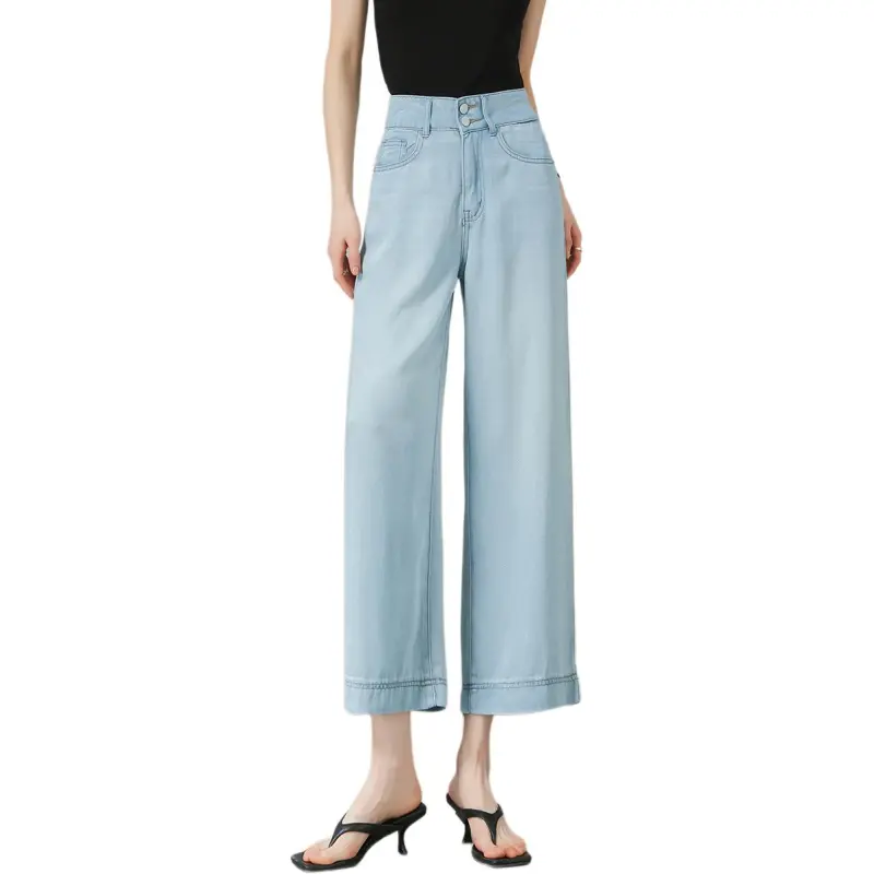 Weixi Casual Pants Women's Light Blue-5