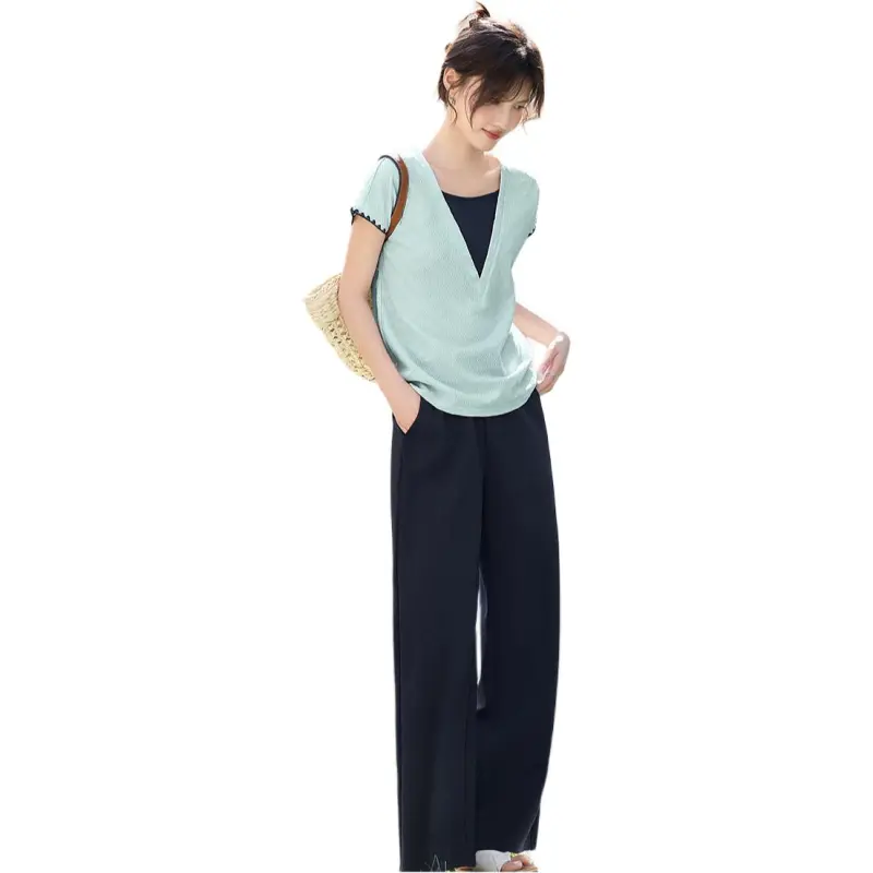 XWI Casual Suits Women's Blue & Navy Blue-3