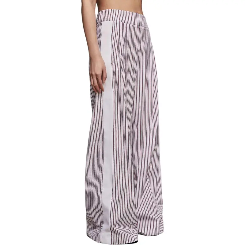 Patrizia Pepe Striped Poplin Palazzo Trousers-4