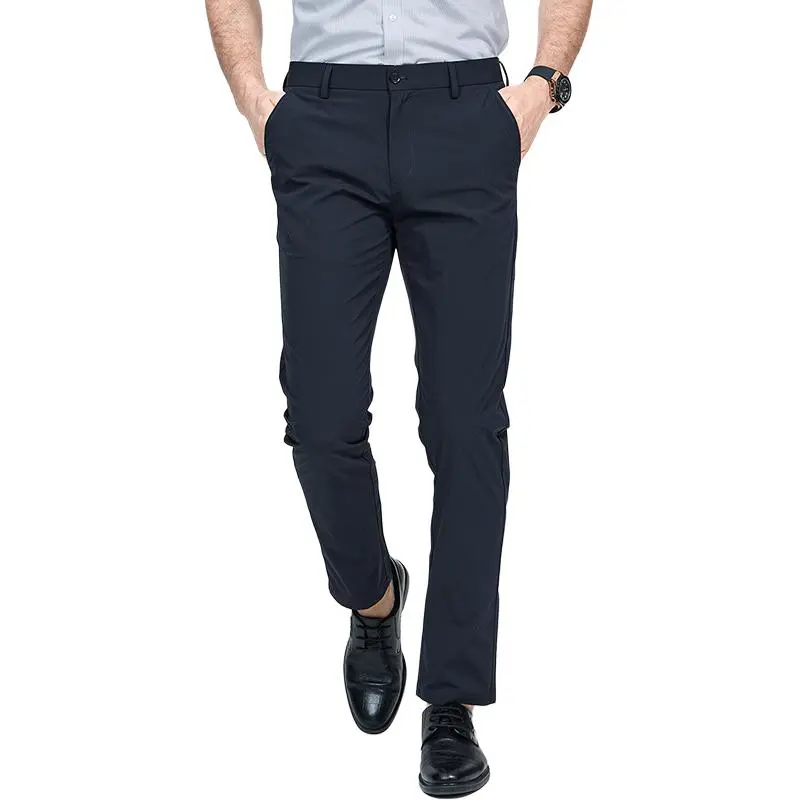 FIRS Casual Pants Men Navy Blue-2