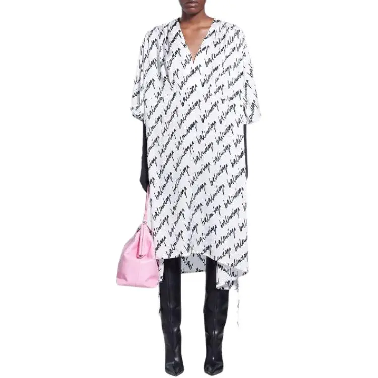 Balenciaga SS22 Short Sleeved Dresses Women's White-1