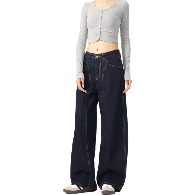 SONGS ALONG Jeans Unisex Denim Blue-3