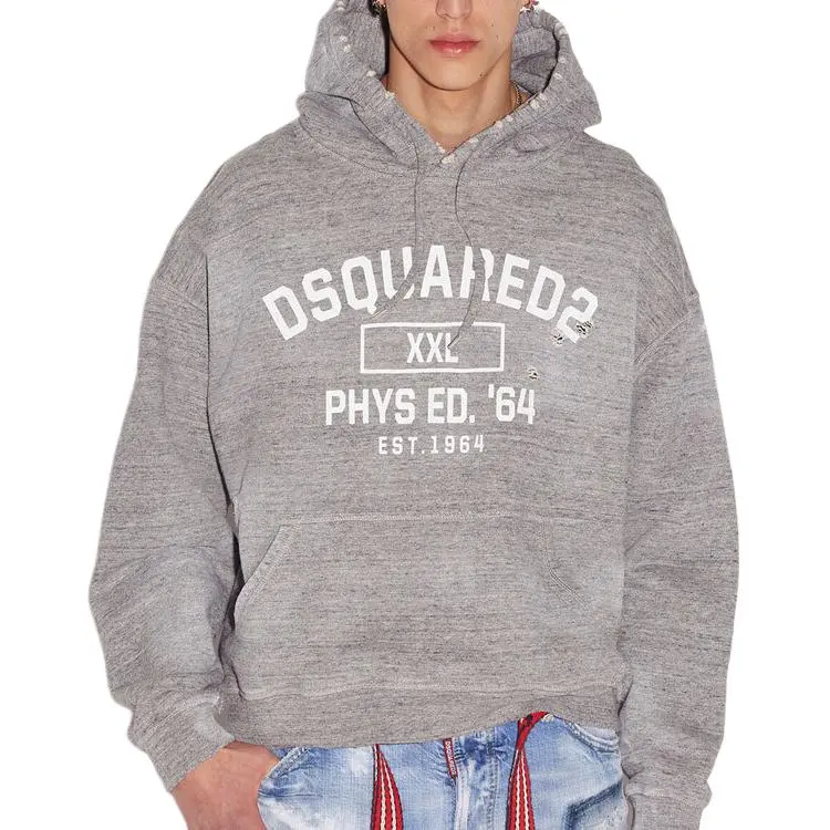 DSQUARED 2 Distressed Drawstring Hoodie-2