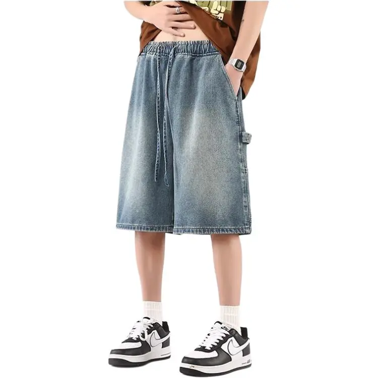 KVIV Denim Shorts Men's Light Blue Main Editor's Recommendation-1