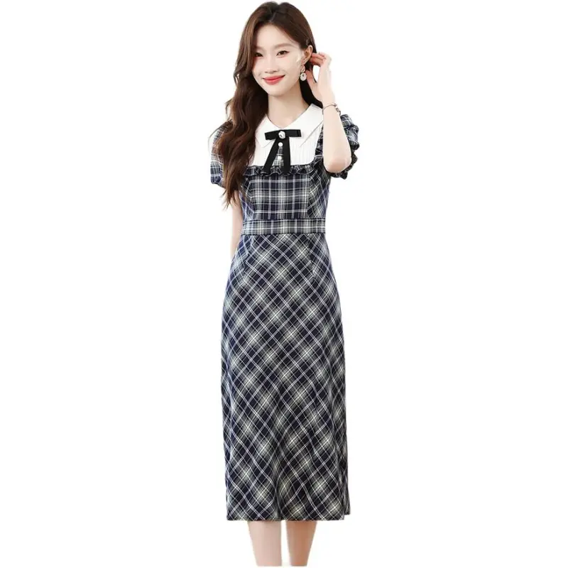 Mu Xiao Xin Short Sleeved Dress Women's-2