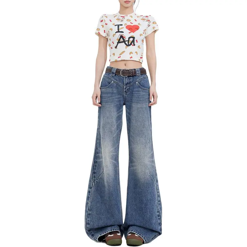 ZNZX Universal For All Seasons Jeans Unisex Vintage Blue-2