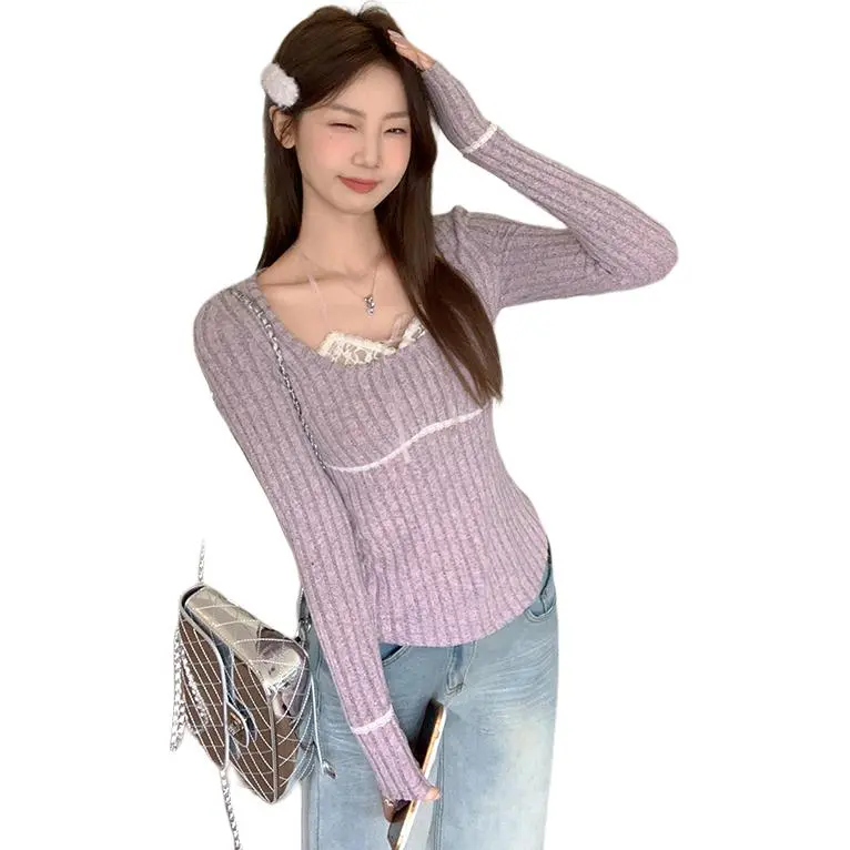 GOSO Regular T Shirt Women's Pink Purple-3