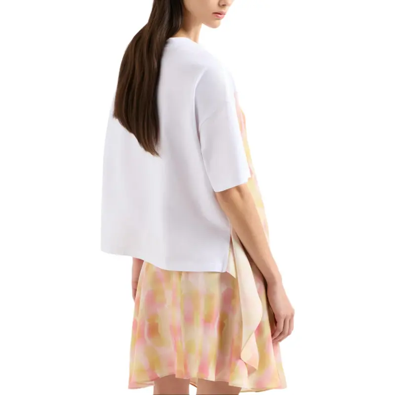 ARMANI EXCHANGEAE Regular T Shirt Women's Cream White-3
