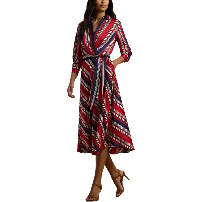 LAUREN RALPH LAUREN Long-Sleeved Dresses Women's Red-3