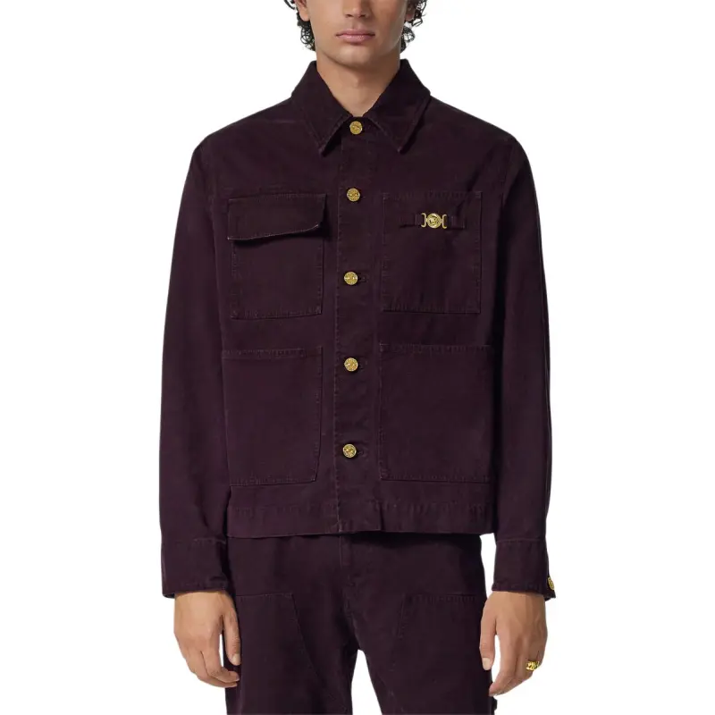 VERSACE JEANS Overdyed Carpenter Denim Jacket-2