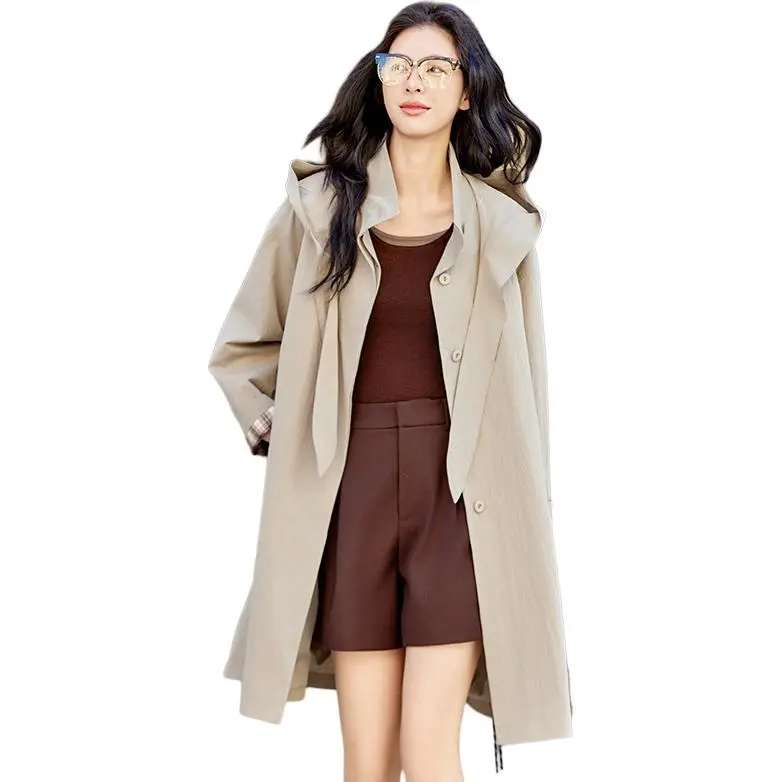 Yi Mengyuan Trench Coat Women's-3