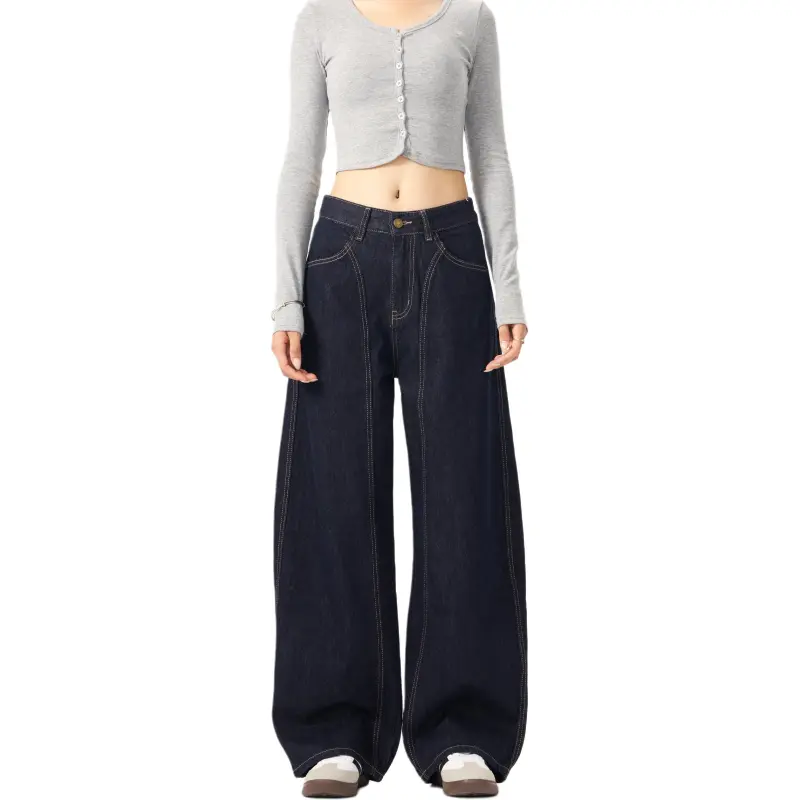 SONGS ALONG Jeans Unisex Denim Blue-1