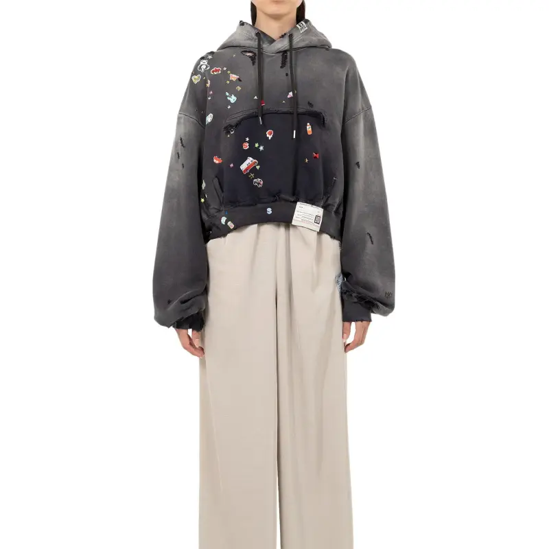Maison Mihara Yasuhiro Sticker Hoodie-2