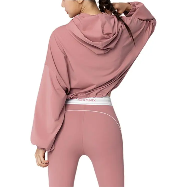 XEXYMIX Sweatshirt Women's Dark Pink-2