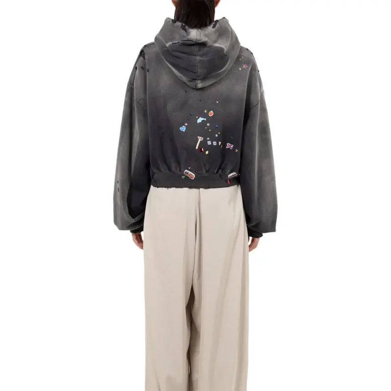 Maison Mihara Yasuhiro Sticker Hoodie-3