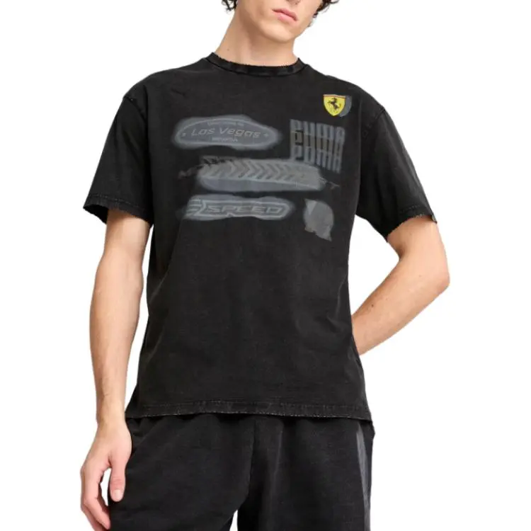 PUMA x Ferrari SCUDERIA FW24 T Shirt Men's Black-3