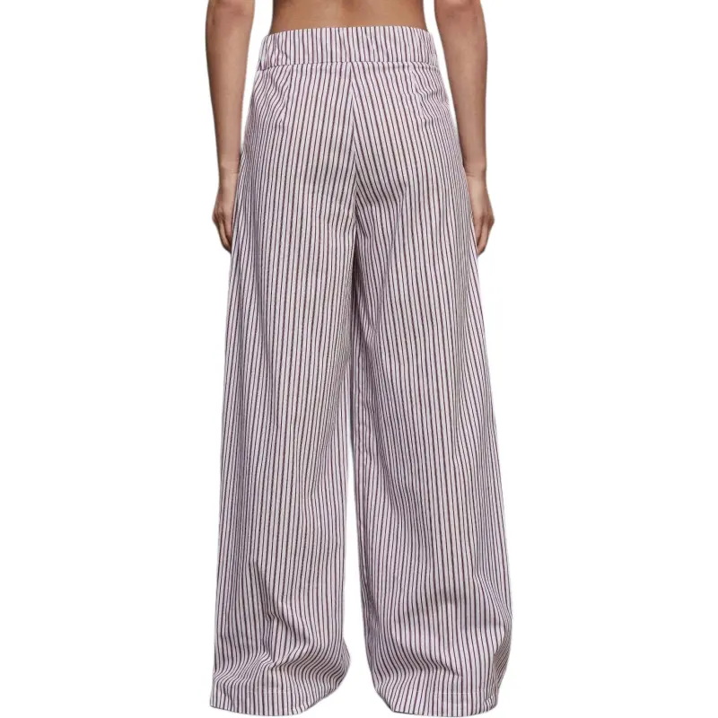 Patrizia Pepe Striped Poplin Palazzo Trousers-3