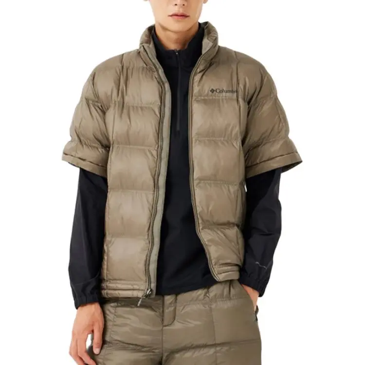 Columbia Omni Heat Puffer Jacket Men's Olive Green-1