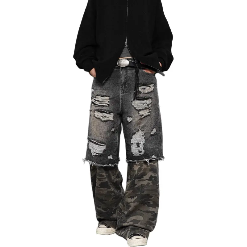 DAFK Jeans Men's Black Camouflage -2
