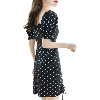 Like The Age Of Water Short Sleeved Dress Women's Black
