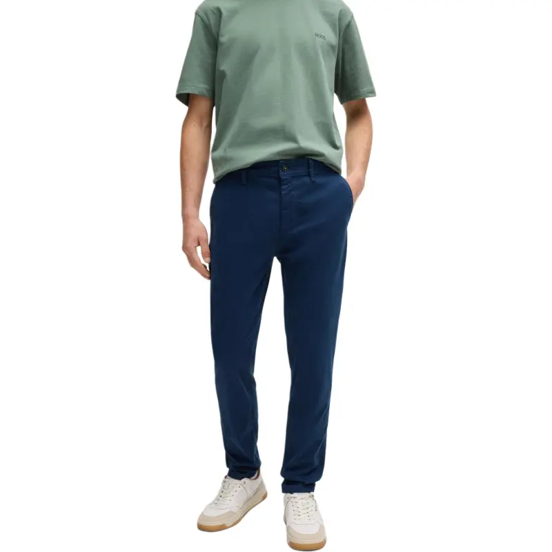 HUGO BOSS FW24 Casual Pants Men's Dark Blue-2