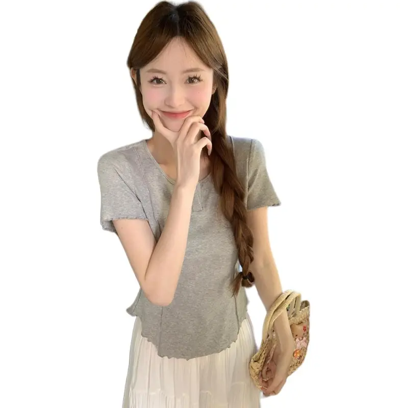 Mu Xiao Xin Set in Sleeve T Shirt Women's-5