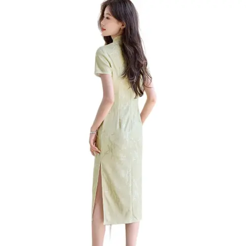 PIERRE CARDIN Short Sleeved Dress Women's Green