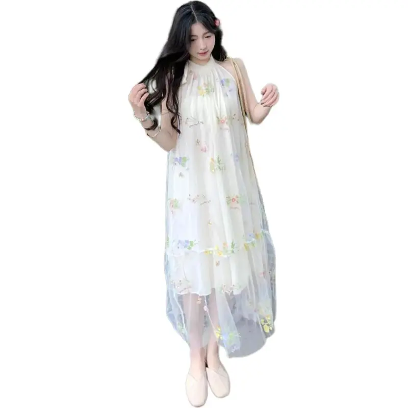 Mu Xiao Xin Sleeveless Dress Women's-4