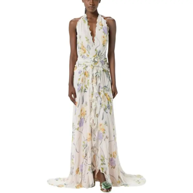 Blumarine Floral print Maxi Dress-1