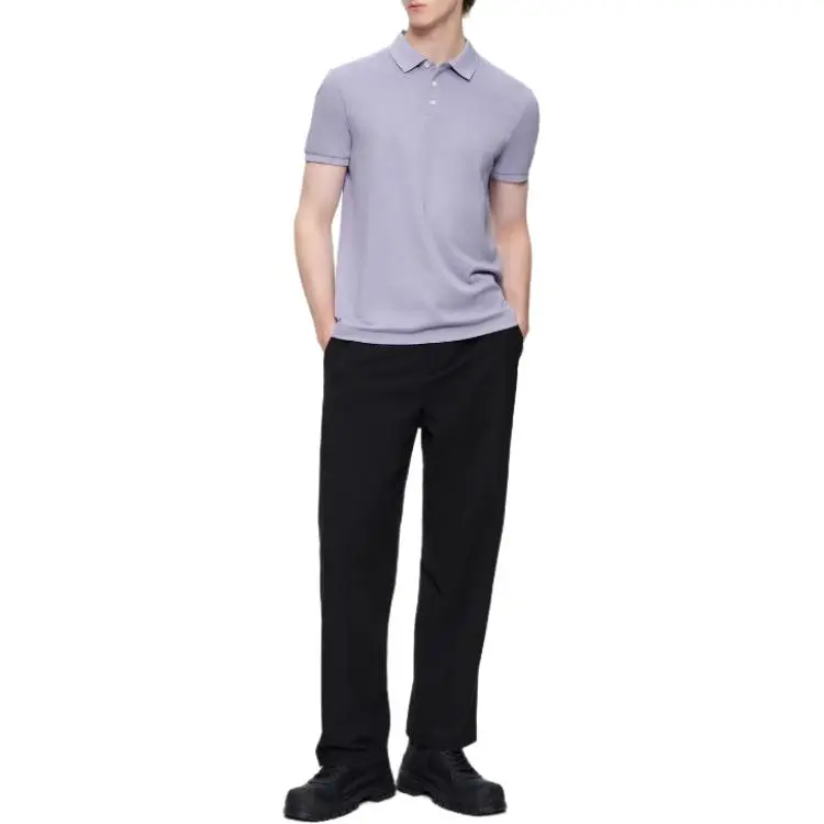 KARL LAGERFELD Polo Shirt Men's Purple-3