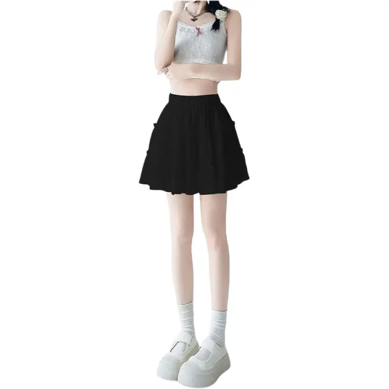 Mu Xiao Xin Casual Short Skirts Women's-8