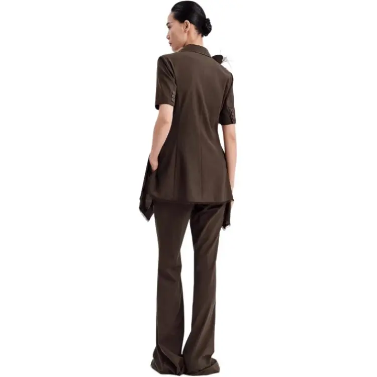 IDPAN Suit Trouser Women's Dark Coffee-0